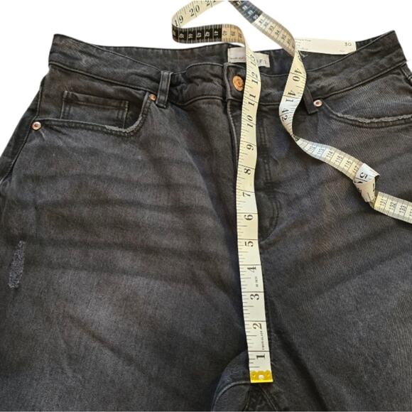 Loft High Rise Straight Leg Curvy Cropped Distressed Stretch Jeans Size 10 New - Picture 5 of 15